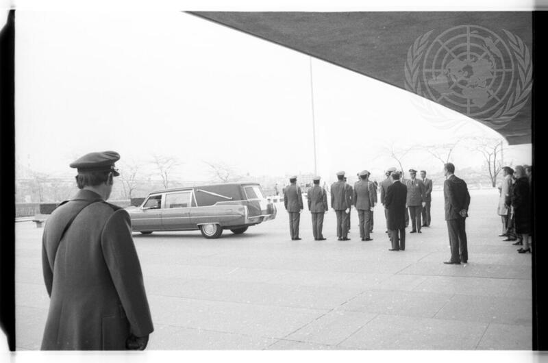 Former Secretary-General U Thant Lies in State at UN Headquarters
