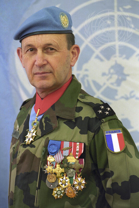 Portrait of Lt. General Bernard Janvier, Theatre Force Commander