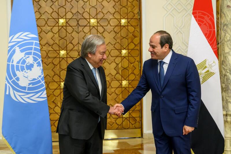 Secretary-General Meets with President of Egypt