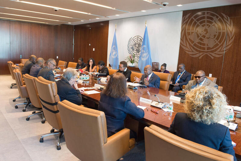 Secretary-General Meets Caucus of CARICOM Representatiives