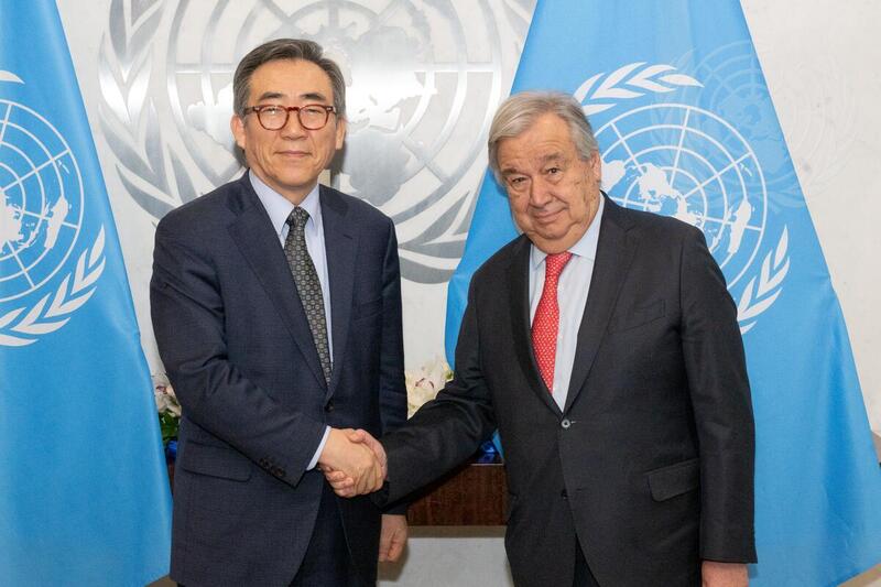 Secretary-General Meets with Minister for Foreign Affairs of Republic of Korea