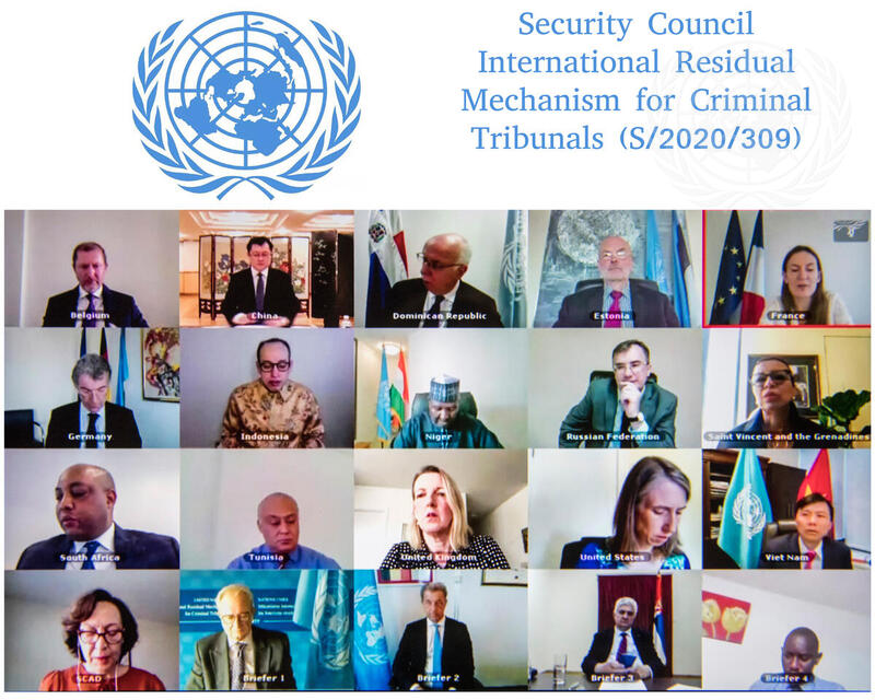 Security Council Members Hold Open Videoconference in connection with International Residual Mechanism for Criminal Tribunals