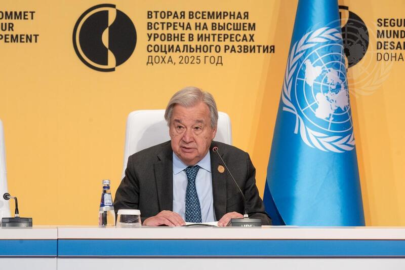 Secretary-General Briefs Press after Opening of Second World Summit for Social Development