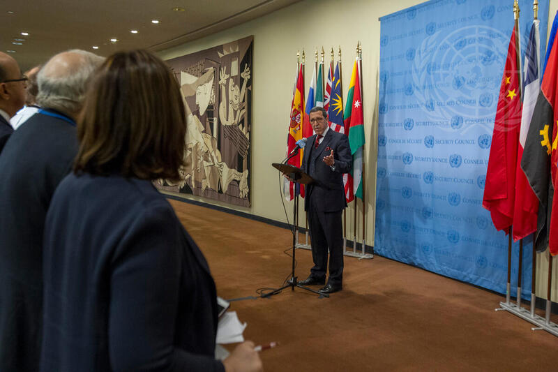 Permanent Representative of Morocco Speaks to Press on Western Sahara