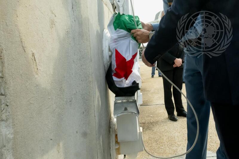 New Syrian Flag Raised at United Nations Headquarters