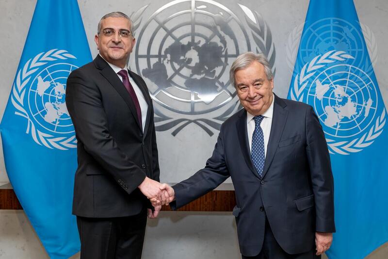 Permanent Representative of Syria Presents Credentials to Secretary-General