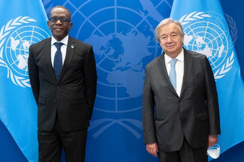 Secretary-General Meets with Prime Minister of Saint Lucia