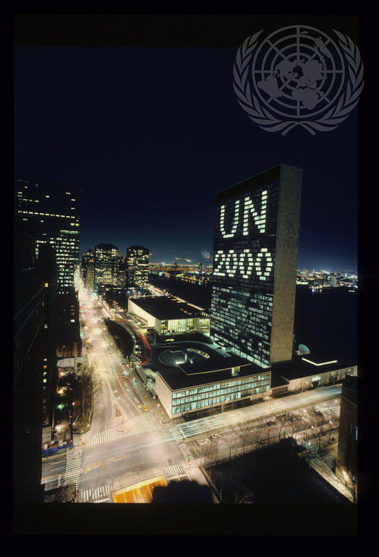 United Nations Welcomes Third Millennium with Lights