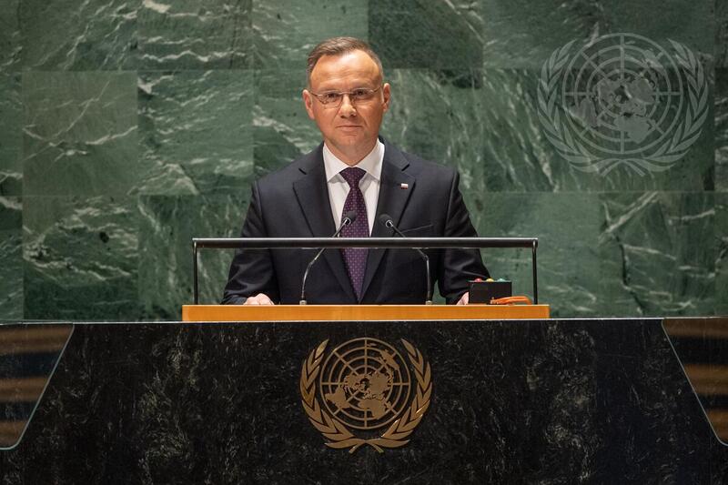 President of Poland Addresses 78th Session of General Assembly Debate