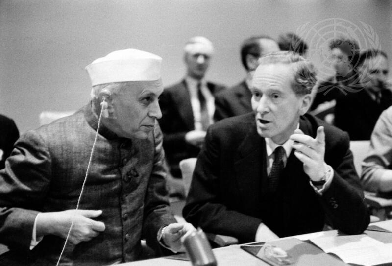 Prime Minister Nehru Visits U.N. Headquarters