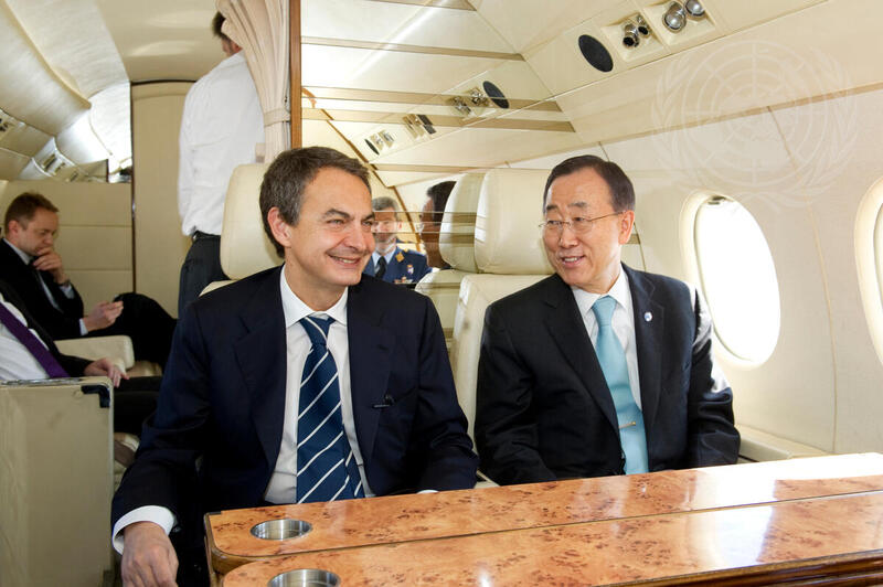 Secretary-General Heads for Libya Meeting with Spanish Prime Minister