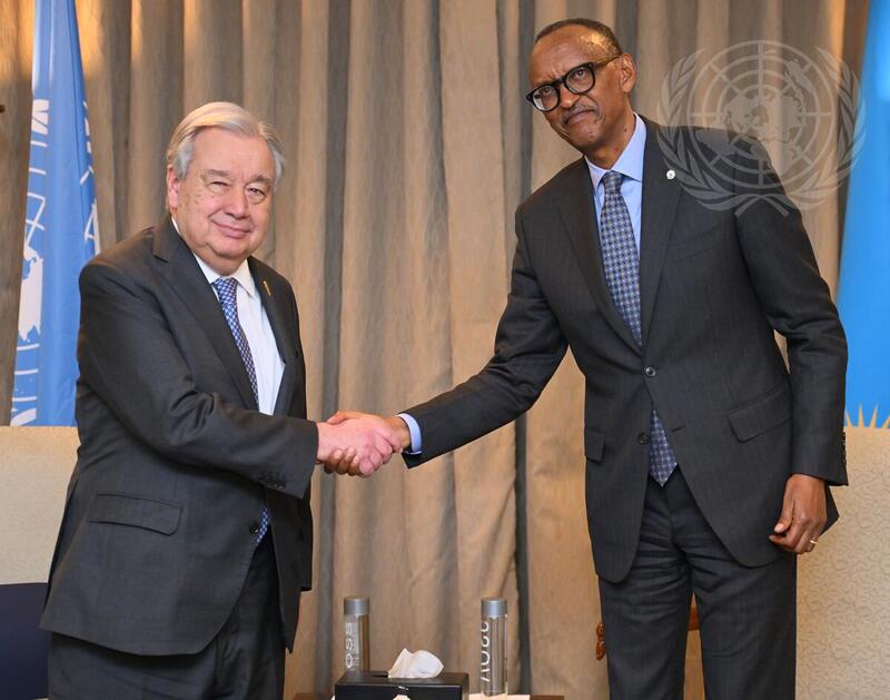 Secretary-General Meets with President of Rwanda during African Union Summit in Addis Ababa