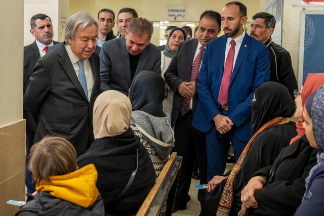 Secretary-General Visit Health Centre in Wihdat Camp for Palestine Refugees in Jordan