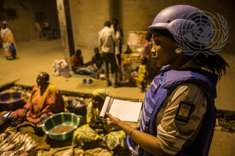 UN Police Patrol in Timbuktu