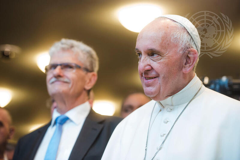 Pope Francis Visits UN Headquarters | UN Photo