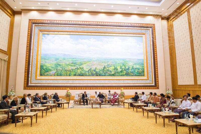 Secretary-General Meets Speakers of Upper and Lower Houses of Myanmar Parliament