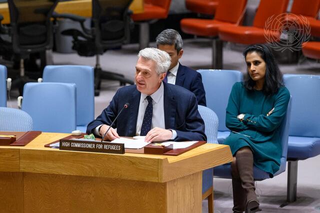 Security Council Hears Briefing by United Nations High Commissioner for Refugees