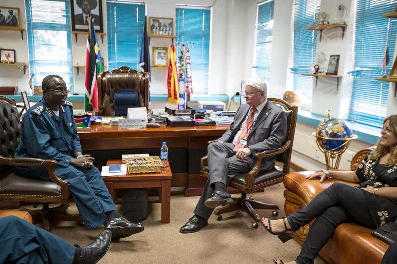 UN Peacekeeping Chief Meets SSNPS Inspector General