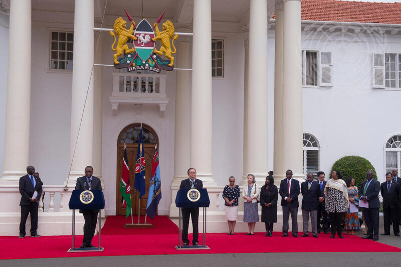 Secretary-General Meets Kenyan President, Voices Support for Maternal Health Initiative