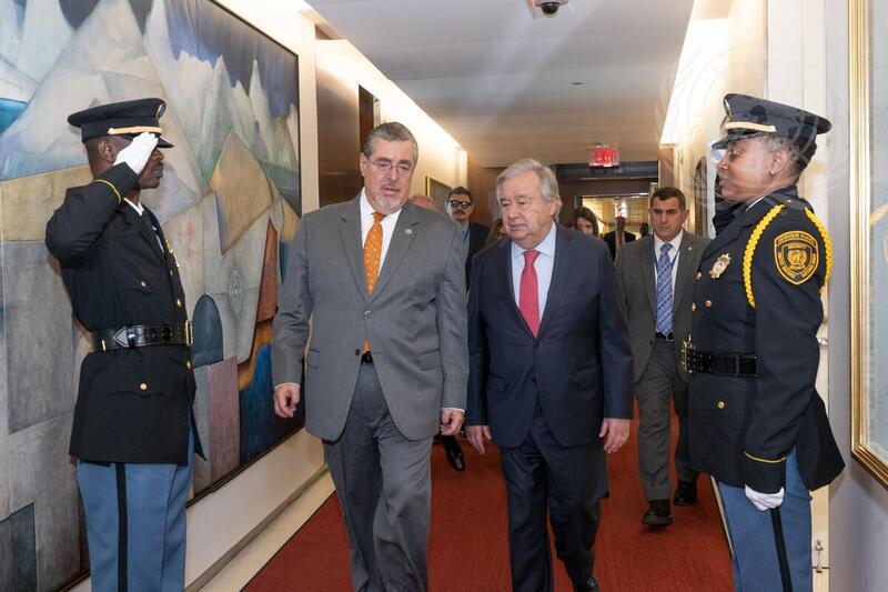 Secretary-General Meets with President of Guatemala