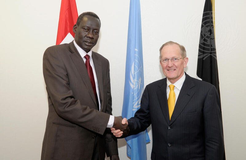 Assembly President Meets Regional Cooperation Minister of Southern Sudan
