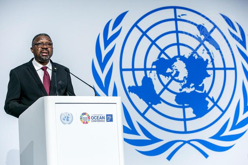 Prime Minister of Sao Tome and Principe Addresses UN 2022 Ocean Conference
