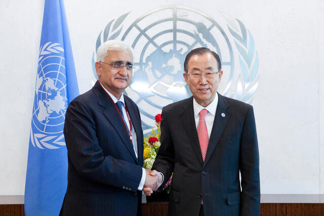 Secretary-General Meets External Affairs Minister of India