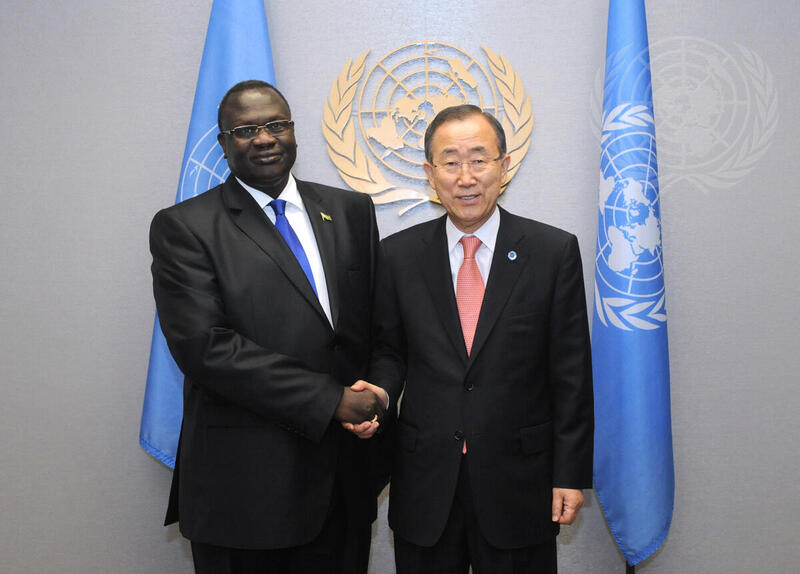 Secretary-General Meets Vice-President of South Sudan