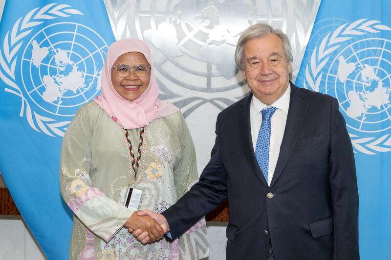 Secretary-General Meets Executive Director of UN-Habitat