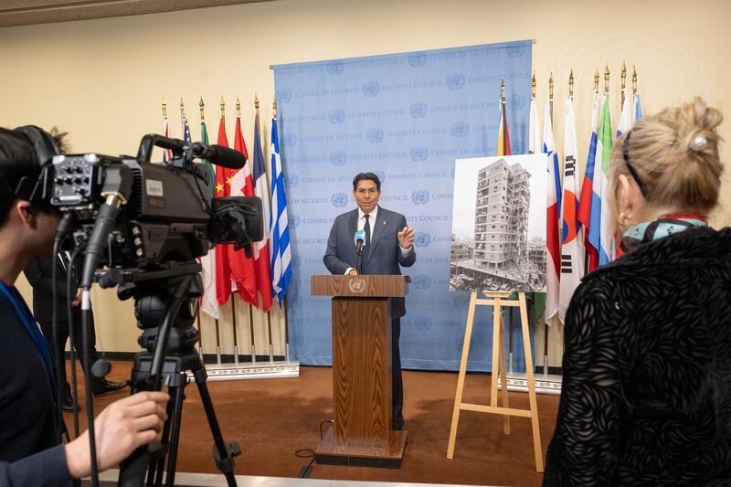 Permanent Representative of Israel Briefs Press