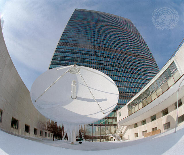 United Nations Telecommunications Satellite Dish