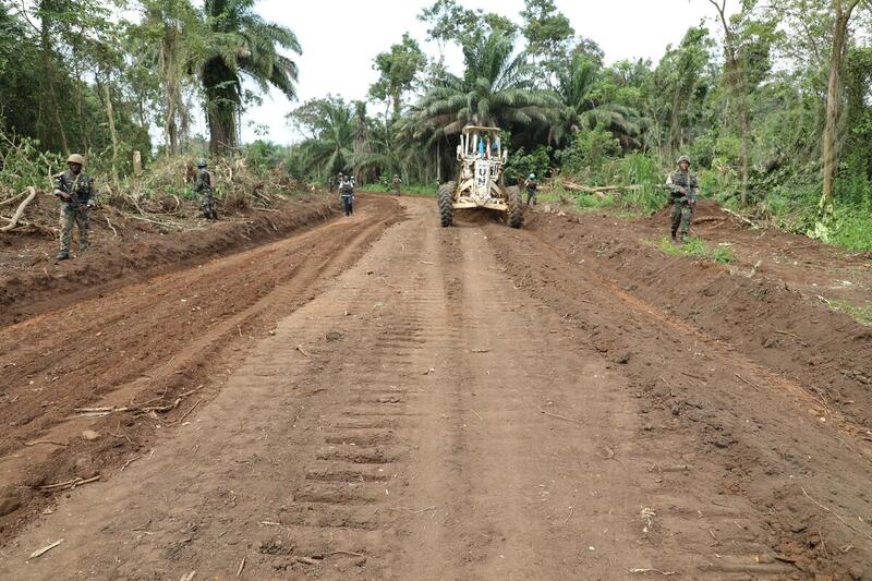 MONUSCO Engineering Unit Engaged in Construction Projects in Beni