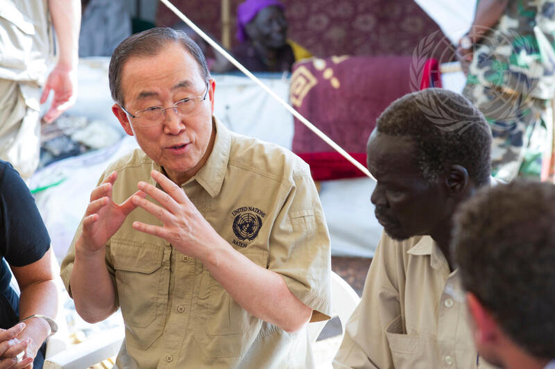 Secretary-General Visits Tomping Civilian Protection Site, Juba