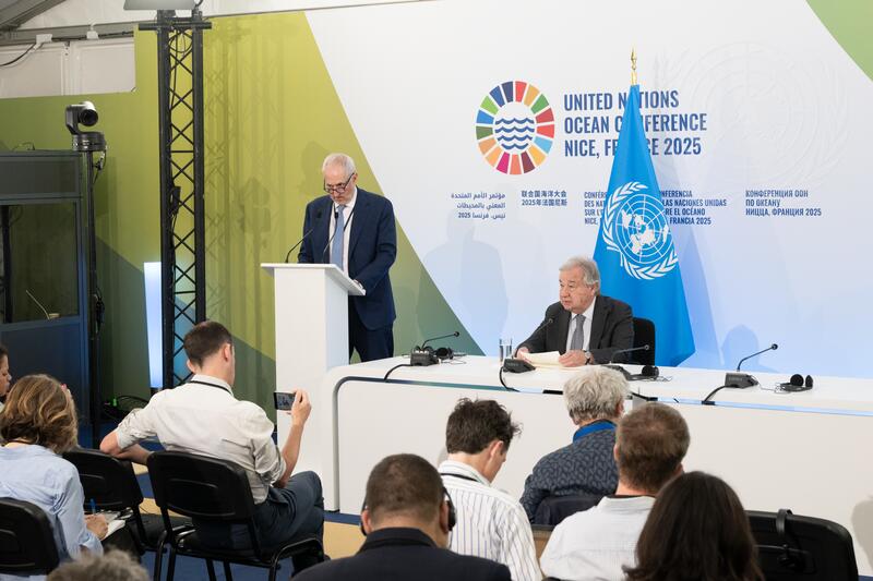 Secretary-General Briefs Press During UN Ocean Conference