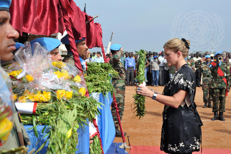 Memorial Ceremony for Five Indian Peacekeepers in UNMISS