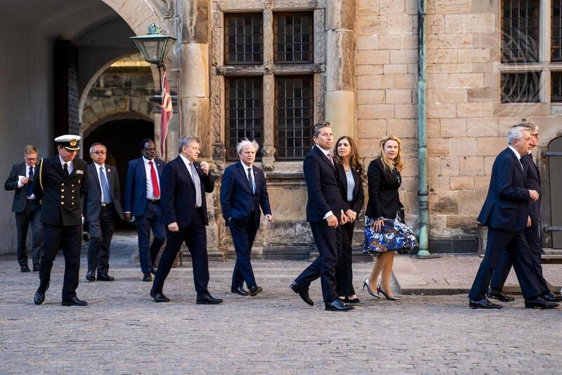 Secretary-General and UN Chief Executives Board Members Arrive at Kronborg Castle