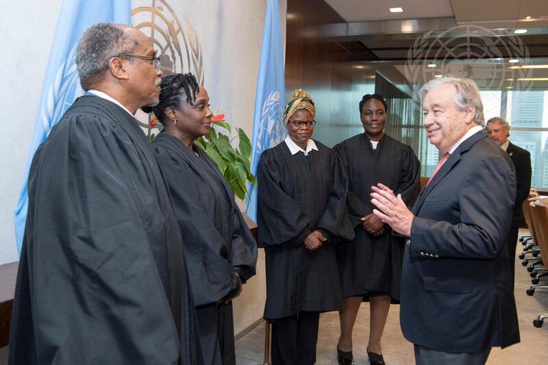 Secretary-General Swears in Judges for United Nations Dispute Tribunal