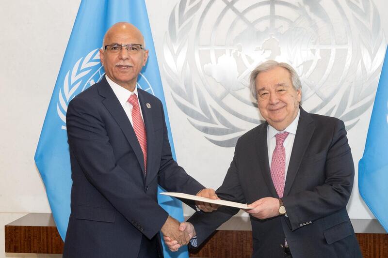 Secretary-General Meets with Chargé d'Affaires of Permanent Mission of Iraq