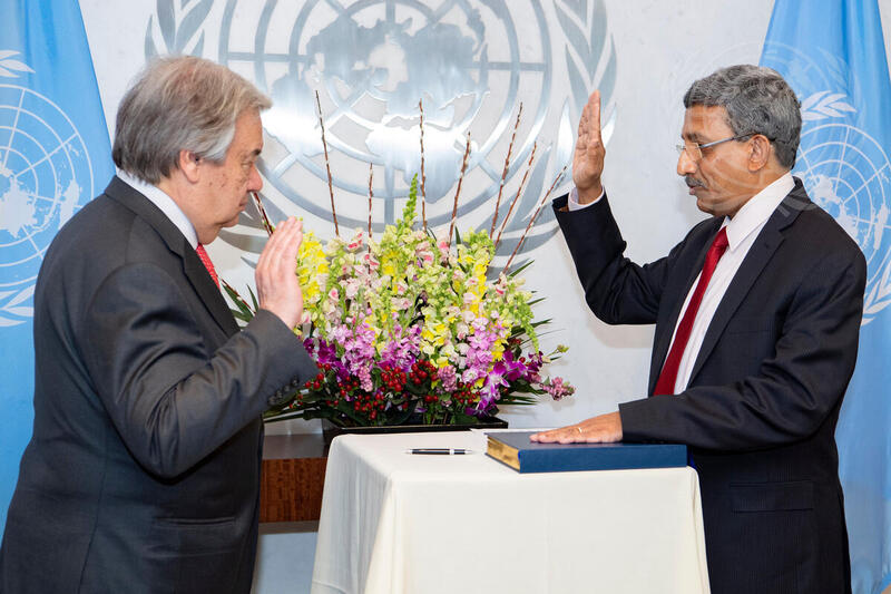 Secretary-General Swears in Controller of Department of Management Strategy, Policy and Compliance