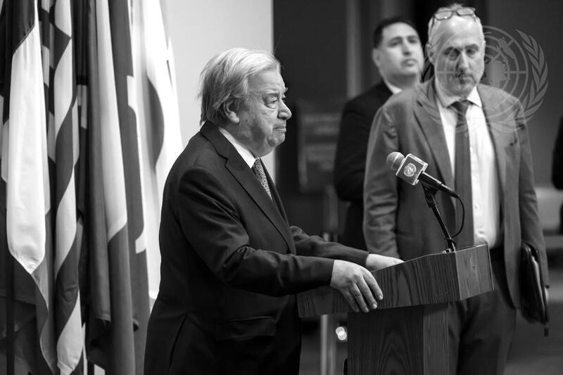 Secretary-General Briefs Press on Passing of His Holiness Pope Francis
