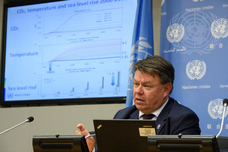 Secretary-General of the World Meteorological Organization Briefs Press