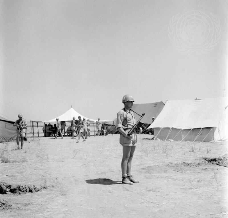 Finnish Troops on Duty along the Demarcation Line
