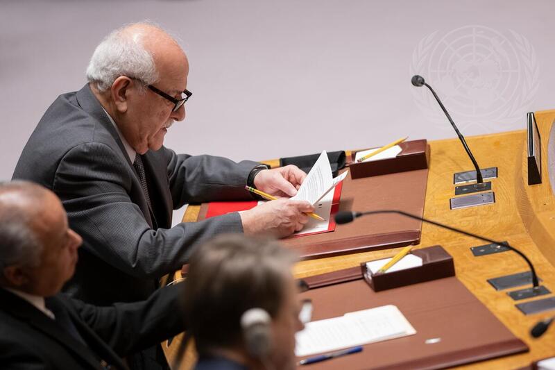 Security Council Meets on Situation in Middle East, Including Palestinian Question
