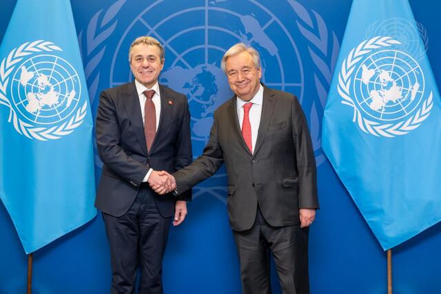 Secretary-General Meets with Minister of Foreign Affairs of Switzerland