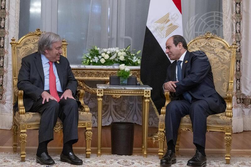 Secretary-General Meets with President of Egypt