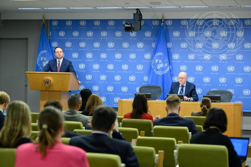 Permanent Representative of Russian Federation Briefs Press