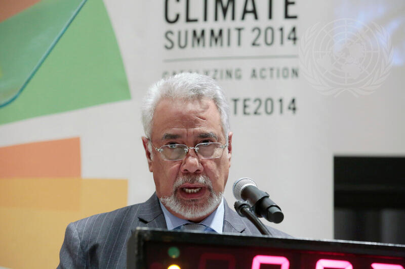Prime Minister of Timor-Leste Addresses UN Climate Summit 2014