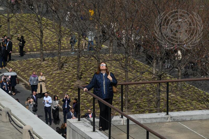 Solar Eclipse at UN Headquarters