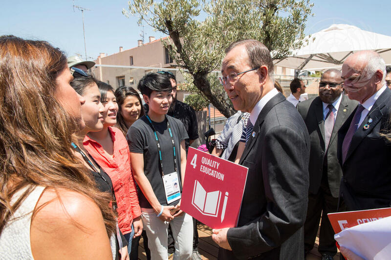 Secretary-General Meets Winners of Young Lions Competition, Cannes