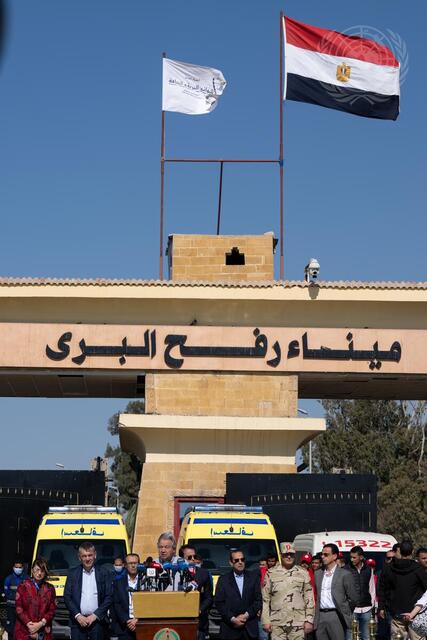 Secretary-General Briefs Press at Rafah Border Crossing